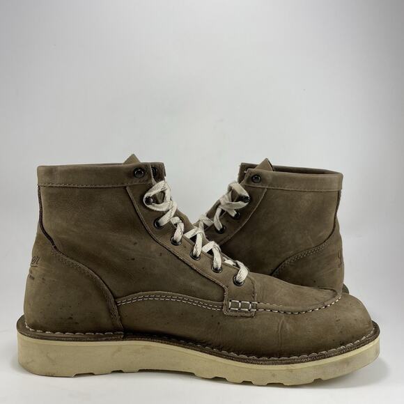 DANNER Bull Run Lux Moc Toe 6" Leather Boots Womens Size 9.5 M Brown Wedge Sole - Picture 4 of 11